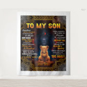 ライオントゥマイ息子に時々それは懸命パパ タペストリー (正面)