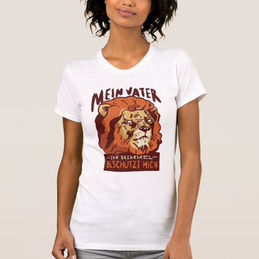 ライオンドイツ引用文 Tシャツ (正面)