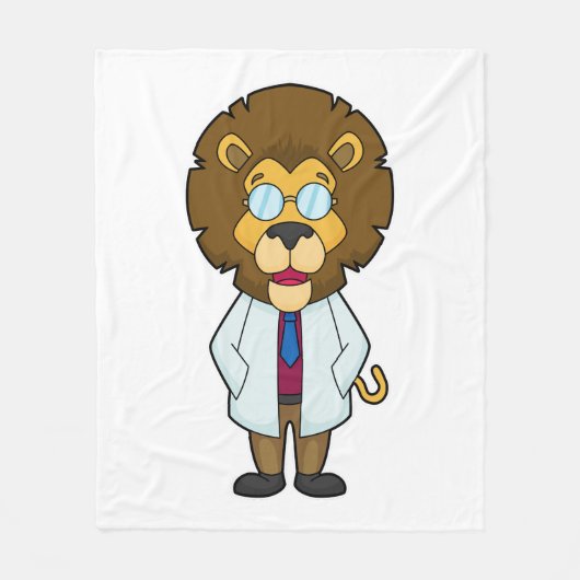 ライオンドクタードクターズコート フリースブランケット (正面)