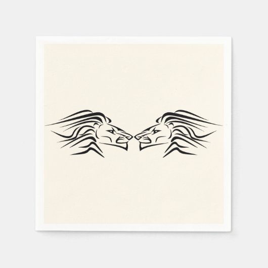 ライオンナプキンス – カラーの選択 スタンダードカクテルナプキン (正面)