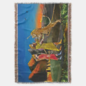 ライオンハンター スローブランケット (正面縦)