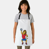 ライオンハンドボール選手ハンドボール エプロン (インサイチュ)