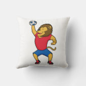 ライオンハンドボール選手ハンドボール クッション (裏面)