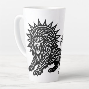 ライオンハートの獅子 レオのゾディアックサンマーネ BurnsInHell カフェラテマグ