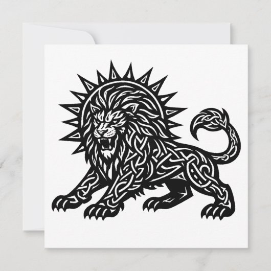 ライオンハートの獅子 レオのゾディアックサンマーネ | BurnsInHell 招待状 (正面)