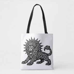 ライオンハートの獅子 レオの太陽のたてがみ BurnsInHell トートバッグ