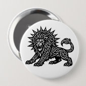 ライオンハートの獅子 レオの太陽のたてがみ | BurnsInHell 缶バッジ (正面&裏面)