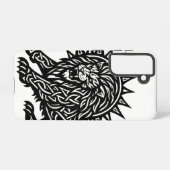 ライオンハートの獅子 レオの太陽のたてがみ | BurnsInHell Samsung Galaxyケース (裏面横)