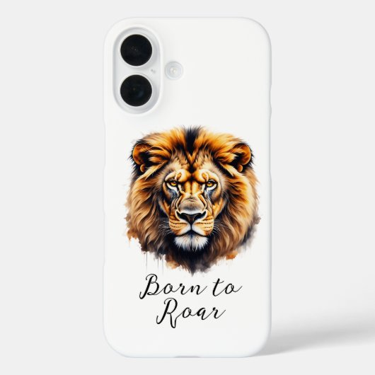 ライオンハートはっきりした- Spirit Phone Case Case-Mate iPhoneケース (裏面)