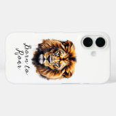 ライオンハートはっきりした- Spirit Phone Case Case-Mate iPhoneケース (裏面 (横))