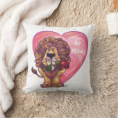 ライオンバレンタインデー クッション (ブランケット)