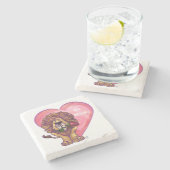 ライオンバレンタインデー ストーンコースター (横)