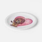 ライオンバレンタインデー ペーパープレート (アングル)