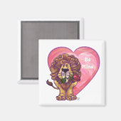 ライオンバレンタインデー マグネット (正面/裏面)