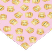 ライオンバースデーパーティーピンク テーブルクロス (アングル)