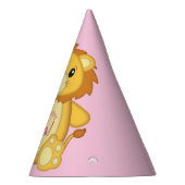 ライオンバースデーパーティーピンク パーティーハット (右)