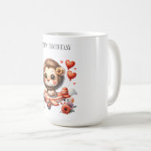 ライオンパイロット お誕生日 コーヒーマグカップ (正面右)