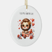 ライオンパイロット お誕生日 セラミックオーナメント (右)