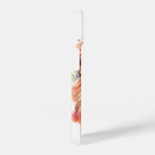 ライオンパステルフラワーズサファリウォーターカラーサバンナキャット iPhoneケース (右側面)