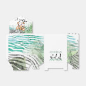 ライオンパーソナライズされたワイルド5誕生日 フェイバーボックス (折り畳みなし)