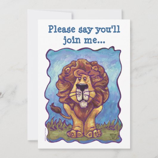 ライオンパーティーセンター 招待状 (正面)