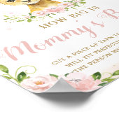 ライオンピンクフローラママのベリーゲーム大きい ポスター (角)