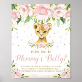 ライオンピンクフローラママのベリーゲーム大きい ポスター (正面)