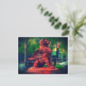 ライオンファウンテンサバンナグルジア ポストカード (スタンド正面)