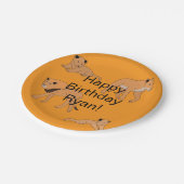 ライオンファミリーハッピーバースデー ペーパープレート (アングル)