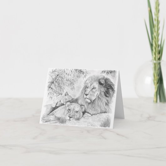 ライオンファミリー カード (正面)