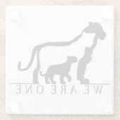 ライオンファミリー ガラスコースター (裏面)