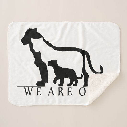 ライオンファミリー シェルパブランケット (正面(横))
