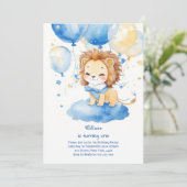 ライオンファースト誕生日招待状 招待状 (スタンド正面)