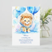 ライオンファースト誕生日招待状 招待状 (スタンド正面)