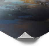 ライオンフィッシュのエレガンス:海の宝石の水色 ポスター (角)