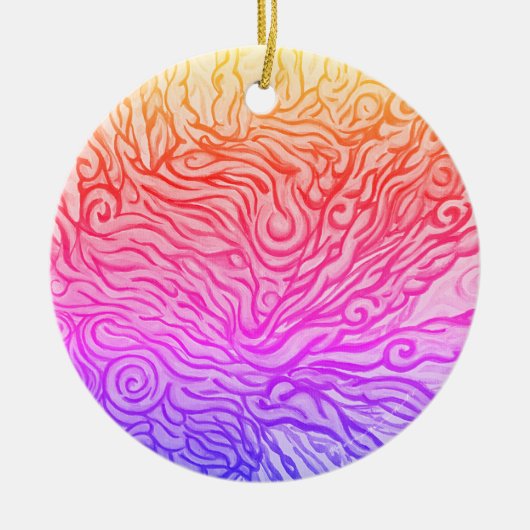 ライオンフィッシュセラミックオーナメント – アートバイネッシーYaraArts セラミックオーナメント (正面)