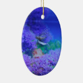 ライオンフィッシュ水族館フィッシュパープルプテロイゼブラフィッシュ セラミックオーナメント (右)