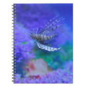 ライオンフィッシュ水族館フィッシュパープルプテロイゼブラフィッシュ ノートブック (正面)