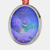 ライオンフィッシュ水族館フィッシュパープルプテロイゼブラフィッシュ メタルオーナメント (左)