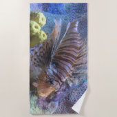 ライオンフィッシュ ビーチタオル (正面)