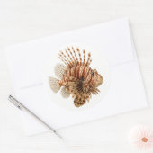 ライオンフィッシュ ラウンドシール (封筒)