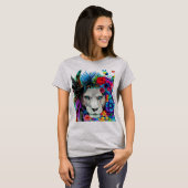ライオンフローラデザイン Tシャツ (正面フル)