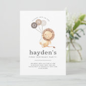 ライオンブラウン風船 – ONE 招待状 (スタンド正面)