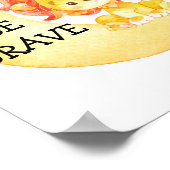 ライオンブレイブキュート引用文子供部屋プリントベビーポスター ポスター (角)