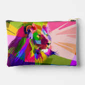 ライオンプリスカラフルマティックポップ・アートのアートデザイン-62501 アクセサリーポーチ (裏面)