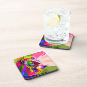 ライオンプリスカラフルマティックポップ・アートのアートデザイン-62501 コースター (右側)