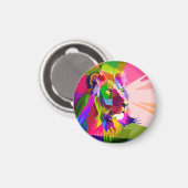 ライオンプリスカラフルマティックポップ・アートのアートデザイン-62501 マグネット (正面/裏面)