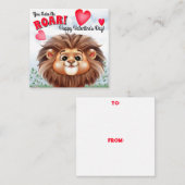 ライオンプンキッズクラスルームのバレンタインカード ノートカード (正面/裏面)