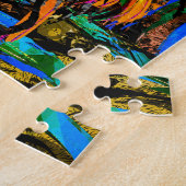 ライオンヘッドジグソーパズル |オレンジライオンパズル ジグソーパズル (側面)