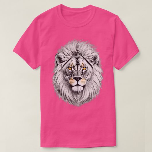 ライオンヘッドスケッチ Tシャツ (デザイン正面)